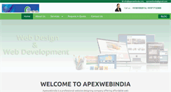 Desktop Screenshot of apexwebindia.com